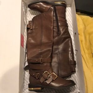 Aldo Brown below knee boots